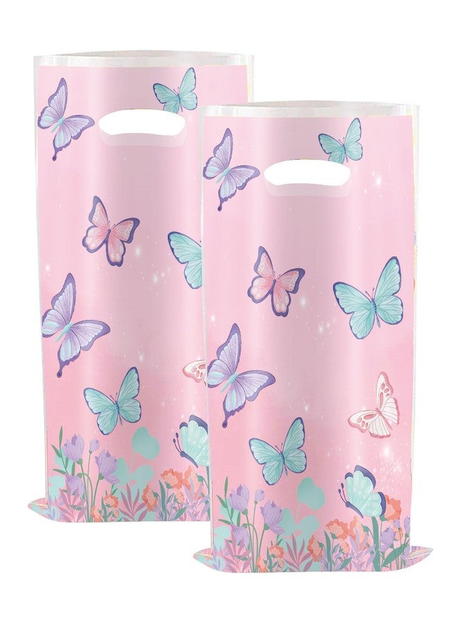 YYaaloa 30pcs Goodie Bags Party Favor Bags Plastic Candy Gift Bags Bulk for Birthday Baby shower Return Gift (Butterfly A 30pcs) - Image 1